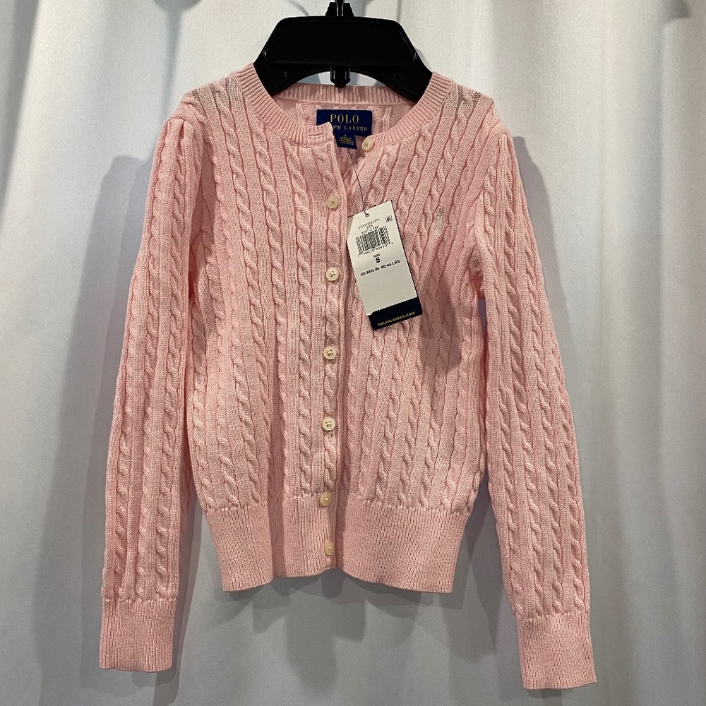 Polo Ralph Lauren Girls' Cable Knit Cardigan